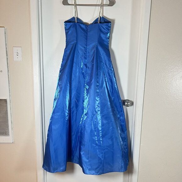 Vtg Y2K Beaded Gown Dress Sz 11/12 Fairycore Mesh Dreamy Ethereal Mermaidcore - Picture 3 of 12